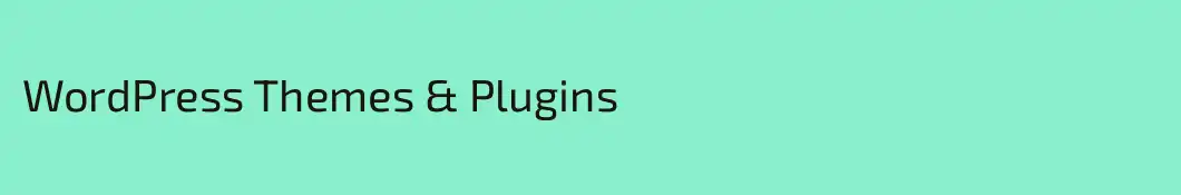 WordPress Themes & Plugins